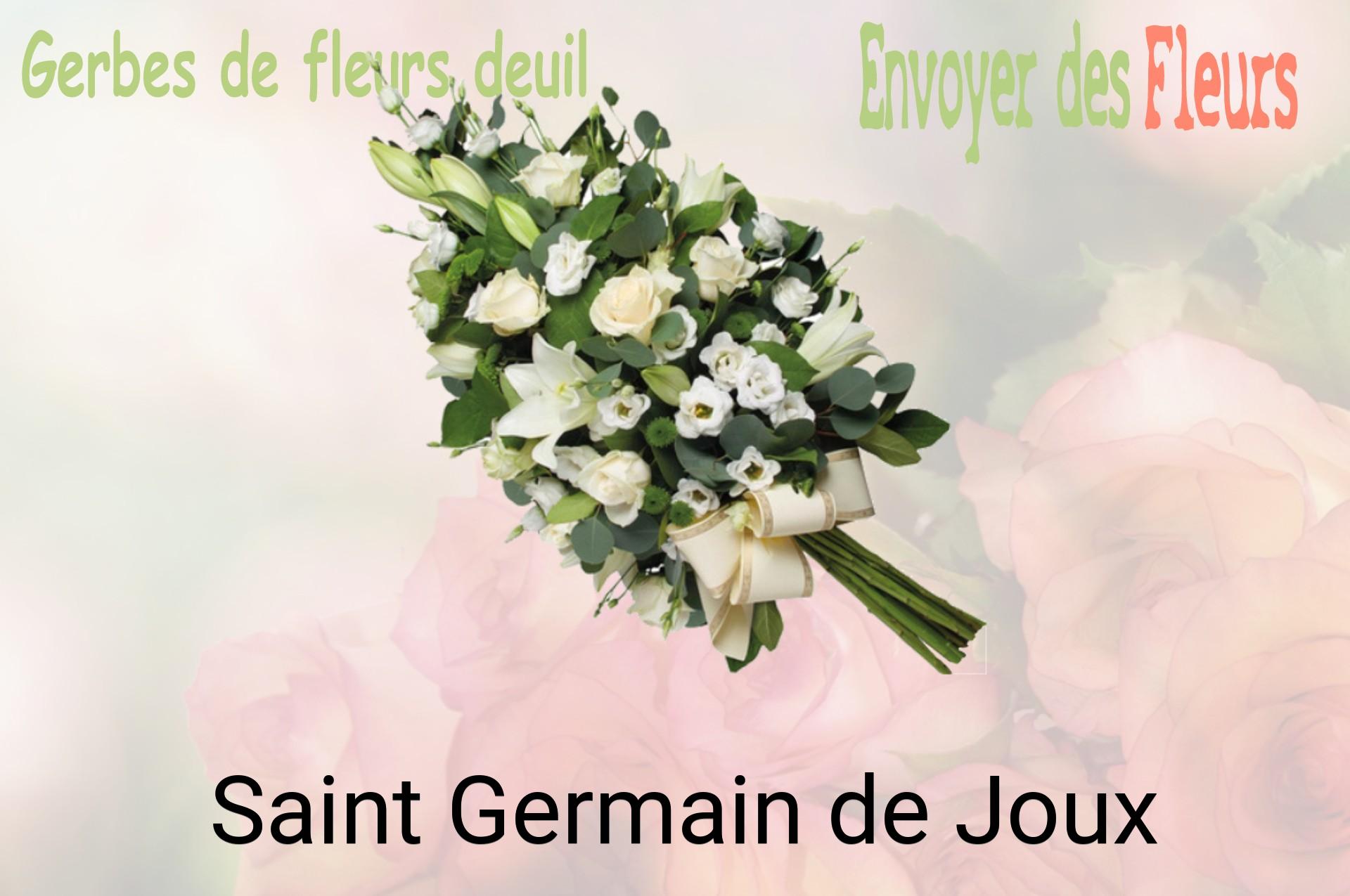 Gerbe de fleurs de deuil livrée à Saint-Germain-de-Joux